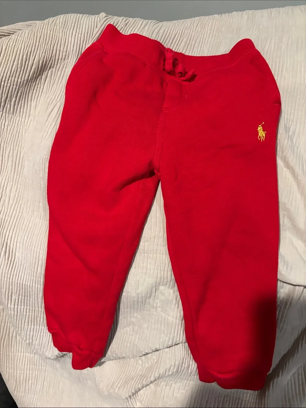 Ralph Lauren Boys Red Zip Hoodie & Matching Joggers